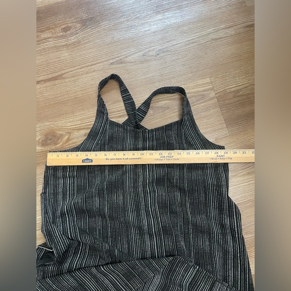 ATHLETA Arrival Maxi Dress Amara Stripe Black White Sz L - Picture 6 of 10